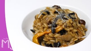 RISOTTO DE SETAS  Con caldo de pollo casero [upl. by Matrona]