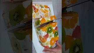 How to make Fruits jelly cake🍰🍊 ফ্রুট জেলি কেক🍎🍰 recipe facts fruits jelly cake foodiebangla [upl. by Brod383]