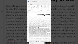 Trick Quickly Remove ALL Citations from the document  How to  Mark Citation in Word [upl. by Evangelina]