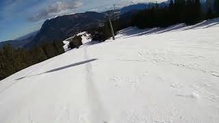 Skiing at GarmischClassic Slope 7 Blue empty slope 😉 [upl. by Adnorhs]