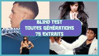 Blind test toutes générations 1980 à 2023 75 Extraits [upl. by Gert814]