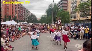 Baile de Gitanas infantil a la Festa Major de la Bordeta 2024 [upl. by Serrell]