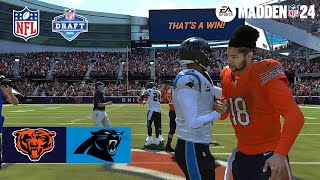 Madden 24 Rome Odunze Bears vs Xavier Legette Panthers Madden 25 Updated Roster 2024 Sim Game Play [upl. by Ioj199]