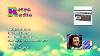 BBC Radio 1  Top 40 intro  Tony Blackburn  02 Sep 1979 [upl. by Patrice]