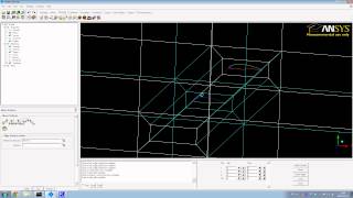 Blocking airfol 3d in icem cfd [upl. by Annaehr963]