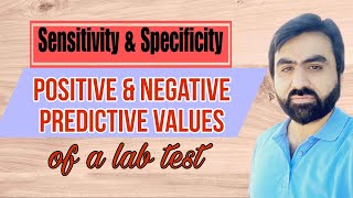 Sensitivity Specificity PPV amp NPV of a test explained in urduhindi [upl. by Almena190]