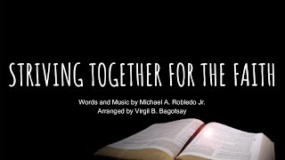 Striving Together for the Faith  Accompaniment w Lyrics [upl. by Grati]