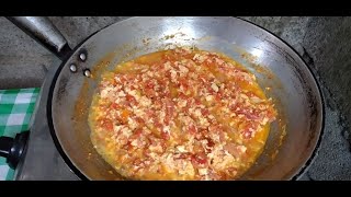 GINISANG KAMATIS NA MAY ITLOG Tomato with Eggs [upl. by Ezara]