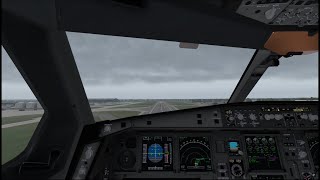 X Plane Toliss A340 600 egll cold and dark to 10000 feet Cockpit view [upl. by Anwahs]