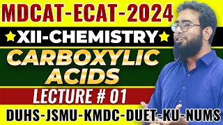 MDCAT2024  CHEMISTRY  CH18  CARBOXYLIC ACIDS  PART1 [upl. by Carlene]