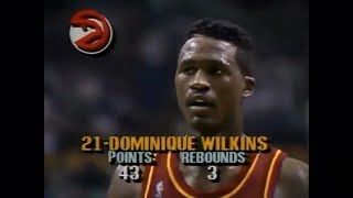 The Duel Bird vs Wilkins  4th Quarter of 1988 ECSF Game 7 [upl. by Tore255]