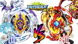 Rage Longinus Ds 3A vs Lord Spriggan Bl Dm ShuLuiBeyblade Burst Sparking Battle ベイブレードバースト超王 [upl. by Sileas]