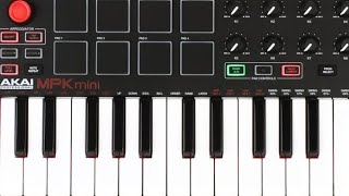 How to use AKAI MPK mini with NEW IPAD PRO 2024 [upl. by Nnadroj960]