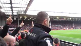 Gerrard Goal and Celebration vs QPR From The Kop [upl. by Torbert]