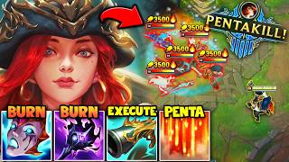 This was the BEST AP Miss Fortune game Ive ever played PENTAKILL WITH BURNS [upl. by Krystalle]