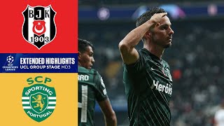 Besiktas vs Sporting CP Extended Highlights  Group Stage  Match Day 3  CBS Sports Golazo [upl. by Downs]