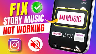 How to Fix Instagram Story Music Not Working on iPhone  Cant Add Music to Instagram Story [upl. by Osborn299]