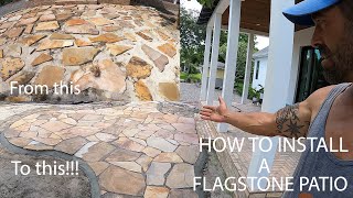 How to Clean Flagstone Patios [upl. by Ahsilahk899]