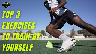 Top 3 Football Training Drills To Do By Yourself ⚽ Best Individual Soccer Exercises [upl. by Aniretac]