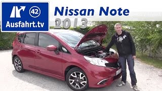 2013 Nissan Note 12 DIGS Fahrbericht der Probefahrt Test Review E13 [upl. by Garlan]