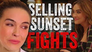 8 BIGGEST Fights on Selling Sunset [upl. by Tallula]