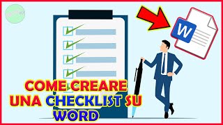 Come CREARE UNA LISTA checklist spuntabile CON WORD ✅✍️ [upl. by Ellennod]