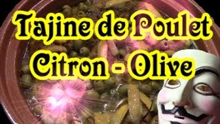 Recette Tajine de Pouletcitronolive [upl. by Ecnar]