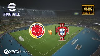 eFootball 2024  Colombia vs Portugal  Nueva jugabilidad  NEXT GEN XBOX SERIES X 4K 60FPS [upl. by Ohaus]