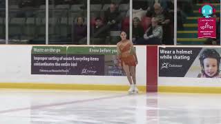 Madeline Schizas SP Skate Ontario Sectional Championships 202425 [upl. by Saunders]