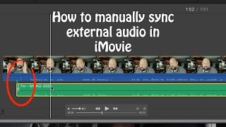 How to manually sync external audio in macOS iMovie 10 [upl. by Shishko]