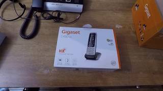 Gigaset DX800A Part 4 of 7 C430HX DECT handset unboxing [upl. by Norrahc]