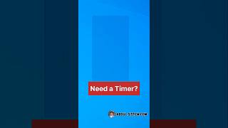 Set Timer Without Apps ⏱️ HiddenWindowsFeature computer [upl. by Rratsal620]