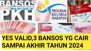 BANSOS PKH BPNT CAIR NOVEMBER DESEMBER 2024DAFTAR 3 BANSOS YG CAIR AKHIR TAHUN PKHBPNT HARI INI [upl. by Annoit]