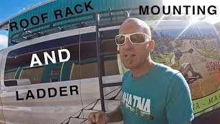 Mounting an Aluminess Roof Rack and Ladder on a Ford Transit [upl. by Bil]