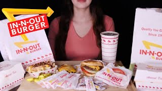 🍔 INNOUT MUKBANG ONION WRAPPED FLYING DUTCHMAN  ANIMAL STYLE FRIES  CHEESEBURGER [upl. by Ashlen559]