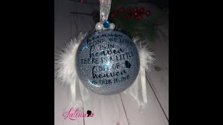 Polycrylic Glitter Memory Ornament [upl. by Dlorrej]