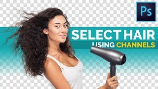 The BEST Way to Select Hair in Photoshop [upl. by Ardnoid]