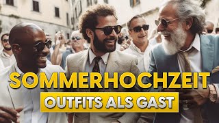 Outfits für SOMMERHOCHZEITEN als Gast  Stylingtipps für Männer [upl. by Yenhpad]