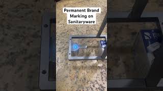 Handheld Laser Marking Machine sanitaryware hardware kitchen bathroom tap branding ytstudio [upl. by Adnarem]