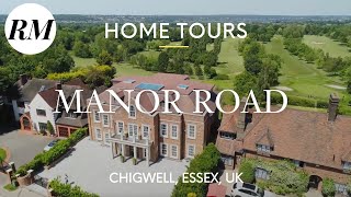 Inside £55M Chigwell Mansion on Manor Road in Essex England UK  Residential Market Home Tours [upl. by Lerej]