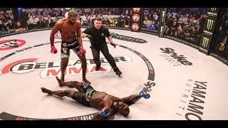 Bellator 176 Carvalho vs Manhoef 2 Fight Highlights [upl. by Kroy]