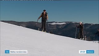 Le ski de randonnée dans les Vosges cest possible [upl. by Sale]