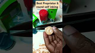 Best Self inking Proprietor amp Round Stamp trodat trending stamps diystamp viralshorts [upl. by Amuwkuhc]