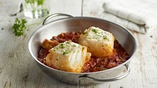 🍽 Bacalao a la vizcaina con tomate  Recetas Nestlé Cocina [upl. by Ahsatsana]