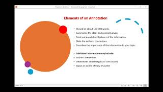 Annotated Bibliographies [upl. by Nibor361]