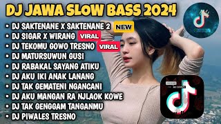 DJ JAWA FULL ALBUM 2024 SLOW BASS  DJ SAKTENANE X SAKTENANE 2 X SIGAR X WIRANG VIRAL TIKTOK [upl. by Oetomit]