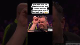 Van gerwen stunned by Ryan Joyce 🎯 michaelvangerwen darts pdctv grandslam viralvideo shorts [upl. by Linsk450]