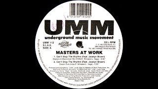 Masters At Work feat Jocelyn Brown  Cant Stop The Rhythm Masters amp Mackintosh Mix [upl. by Anovad]