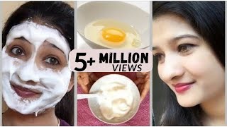 Egg White face Mask  Egg Face Pack for loose skin Skin Tightening amp open pores Skin care routine [upl. by Osy]