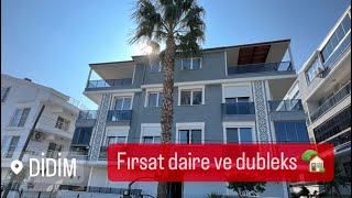 DİDİM EFELER MAHALLESİNDE SATILIK DAİRE VE DUBLEKS 🏡🏡 [upl. by Ailey199]